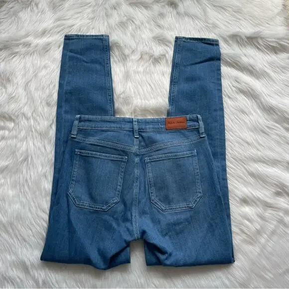 M.i.h. Jeans Bridge Denim High Rise Skinny Medium Wash Stretch Size 25 - Picture 4 of 5